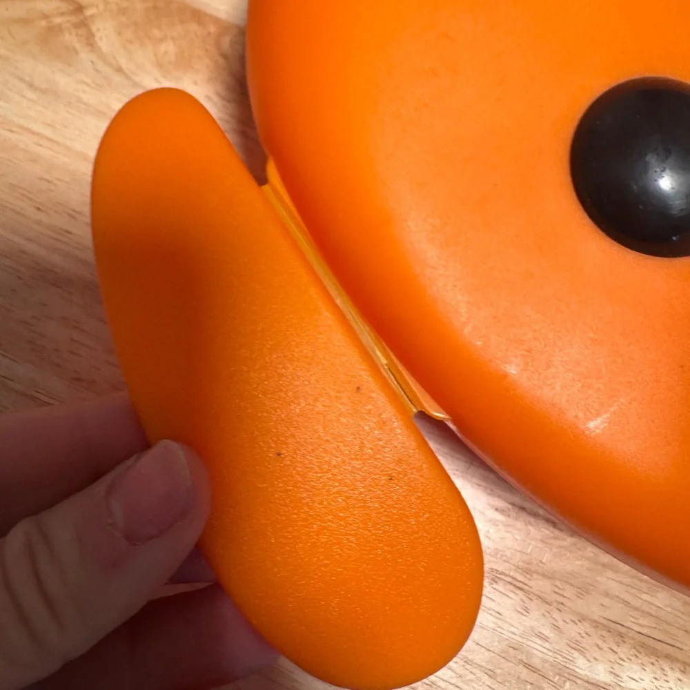 IKEA Orange and Black Dog Storage Tupperware